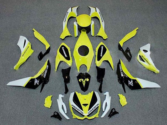Rabatt Kawasaki Z1000 Motorrad Verkleidung 2014-2019 - Weiss Gelb Schwarz