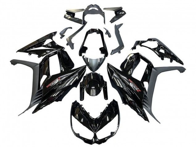Rabatt Kawasaki Z1000SX Motorrad Verkleidung 2010-2016 - Glanzendes Schwarz