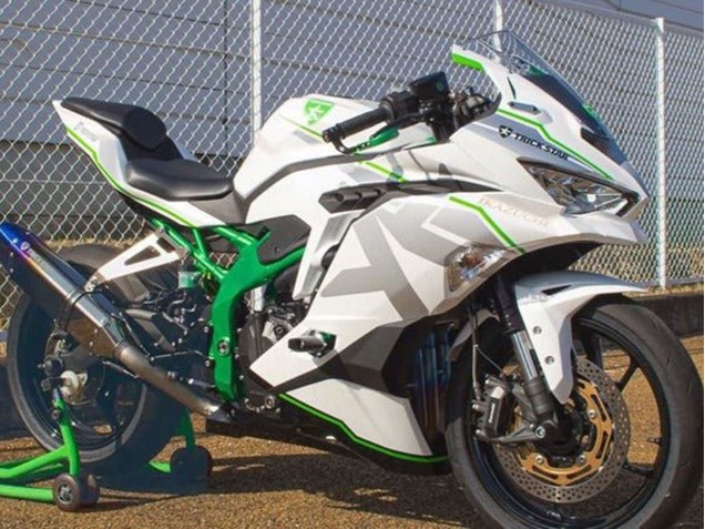 Rabatt Kawasaki ZX25R ZX-25R Motorrad Verkleidung 2019-2025 - Weiss Silber Grun
