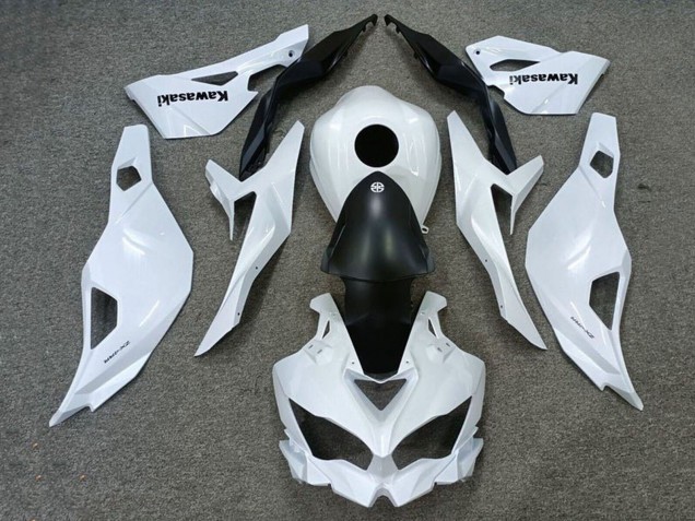Rabatt Kawasaki ZX25R ZX-25R Motorrad Verkleidung 2019-2025 - Weiss Matt Schwarz