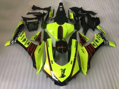 Rabatt Yamaha YZF R1 Motorrad Verkleidung 2015-2019 - Gelb Rot Schwarz Motul YSP