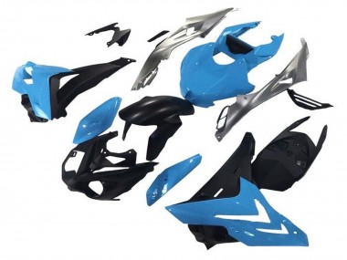 Rabatt BMW S1000R Motorrad Verkleidung 2014-2016 - Blau Silber Matt Schwarz