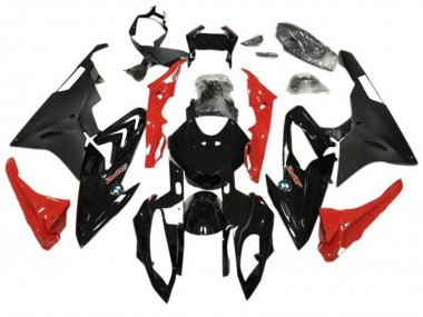 Rabatt BMW S1000RR Motorrad Verkleidung 2015-2016 - Glanzendes Schwarz Matt Schwarz Rot