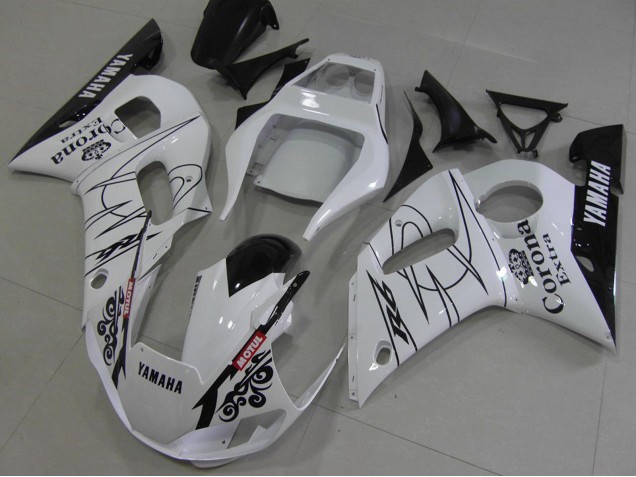 Rabatt Yamaha YZF R6 Motorrad Verkleidung 1998-2002 - Weiss Schwarz Rot Corona Motul