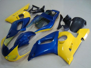 Rabatt Yamaha YZF R6 Motorrad Verkleidung 1998-2002 - Gelb Blau