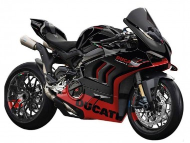 Rabatt Ducati Panigale V4 V4S Motorrad Verkleidung 2022-2024 - Schwarz Rot