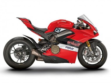 Rabatt Ducati Panigale V4 V4S Motorrad Verkleidung 2018-2019 - Rot Schwarz Weiss Valsir