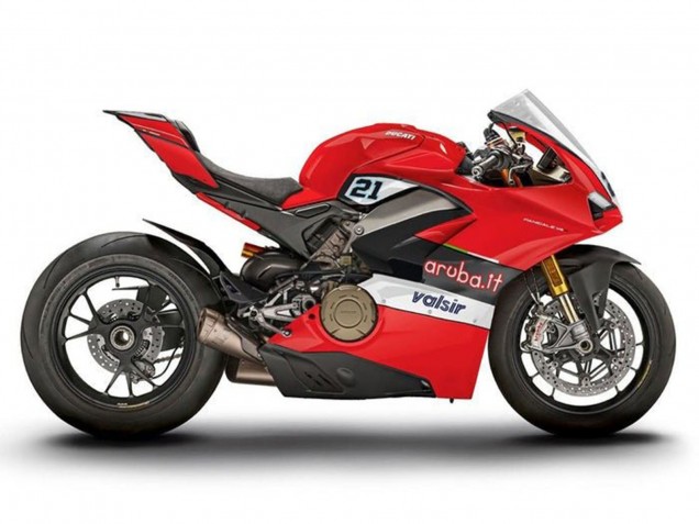 Rabatt Ducati Panigale V4 V4S Motorrad Verkleidung 2018-2019 - Rot Schwarz Weiss Valsir