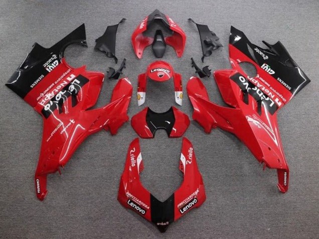 Rabatt Ducati Panigale V4 V4S Motorrad Verkleidung 2020-2021 - Rot Glanzendes Schwarz Lenovo