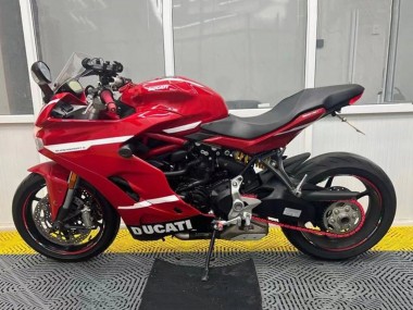 Rabatt Ducati Supersport 939/939S Motorrad Verkleidung 2017-2022 - Rot Schwarz Weiss Streifen