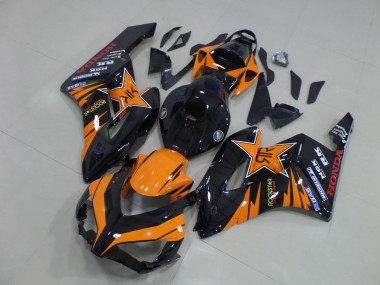 Rabatt Honda CBR1000RR Motorrad Verkleidung 2004-2005 - Orange Glanzendes Schwarz RockStar