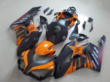 Rabatt Honda CBR1000RR Motorrad Verkleidung 2004-2005 - Orange Matt Schwarz RockStar