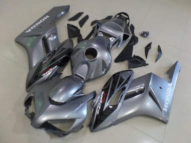 Rabatt Honda CBR1000RR Motorrad Verkleidung 2004-2005 - Silber Glanzendes Schwarz Streifen