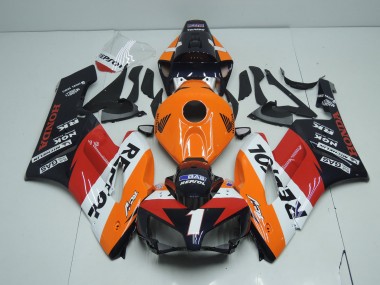 Rabatt Honda CBR1000RR Motorrad Verkleidung 2004-2005 - Orange Weiss Rot Glanzendes Schwarz Repsol RCV 1