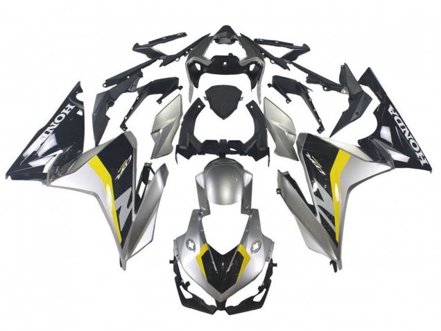 Rabatt Honda CBR500R Motorrad Verkleidung 2019-2021 - Silber Glanzendes Schwarz Gelb