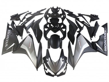 Rabatt Honda CBR500R Abs Motorrad Verkleidungen 2022-2023 - Silber Grau Matt Schwarz