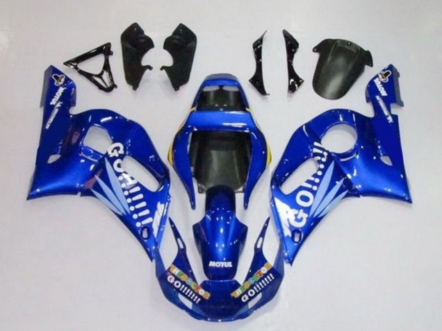 Rabatt Yamaha YZF R6 Motorrad Verkleidung 1998-2002 - Blau Weiss Go Motul