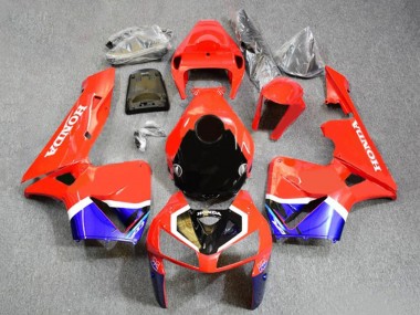 Rabatt Honda CBR600RR Motorrad Verkleidung 2005-2006 - Rot Schwarz Blau Weiss