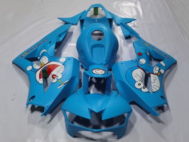 Rabatt Honda CBR600RR Motorrad Verkleidung 2013-2023 - Hellblau Doraemon