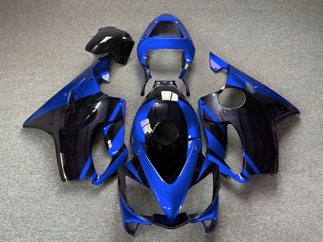 Rabatt Honda CBR600 F4i Motorrad Verkleidung 2001-2003 - Blau Glanzendes Schwarz