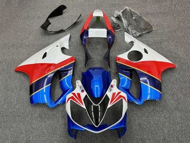 Rabatt Honda CBR600 F4i Motorrad Verkleidung 2001-2003 - Weiss Rot Blau Dunkel Blau