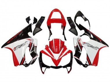 Rabatt Honda CBR600 F4i Motorrad Verkleidung 2001-2003 - Weiss Rot Glanzendes Schwarz