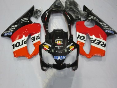 Rabatt Honda CBR600 F4i Motorrad Verkleidung 2004-2007 - Orange Weiss Rot Glanzendes Schwarz Repsol