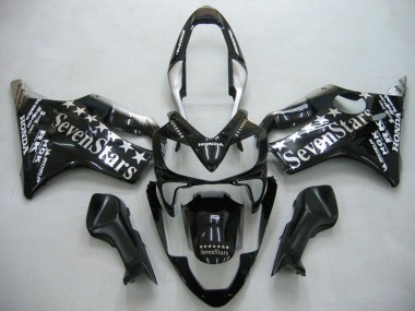 Rabatt Honda CBR600 F4i Motorrad Verkleidung 2004-2007 - Glanzendes Schwarz SevenStars