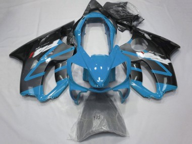 Rabatt Honda CBR600 F4i Motorrad Verkleidung 2004-2007 - Hellblau Grau Glanzendes Schwarz
