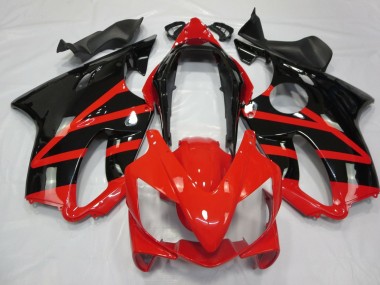 Rabatt Honda CBR600 F4i Motorrad Verkleidung 2004-2007 - Rot Glanzendes Schwarz