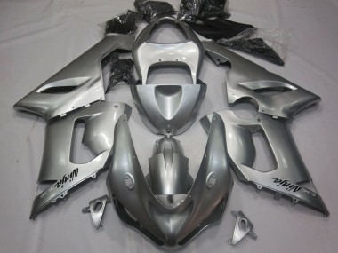 Rabatt Kawasaki ZX6R Motorrad Verkleidung 2005-2006 - Silber
