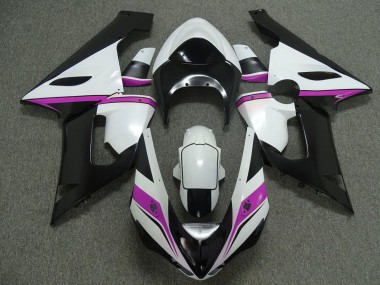 Rabatt Kawasaki ZX6R Motorrad Verkleidung 2005-2006 - Weiss Schwarz Rosa