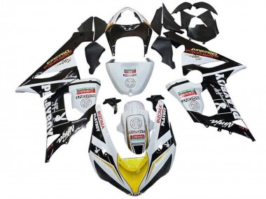 Rabatt Kawasaki ZX6R Motorrad Verkleidung 2005-2006 - Weiss Schwarz Gelb Rot Rizoma Playboy