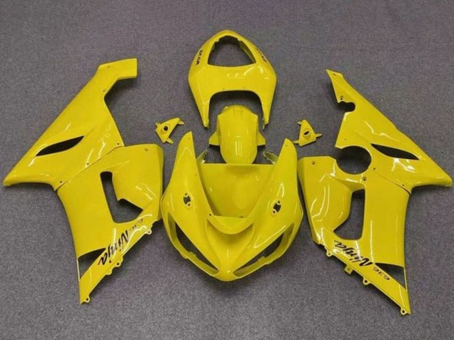 Rabatt Kawasaki ZX6R Motorrad Verkleidung 2005-2006 - Gelb