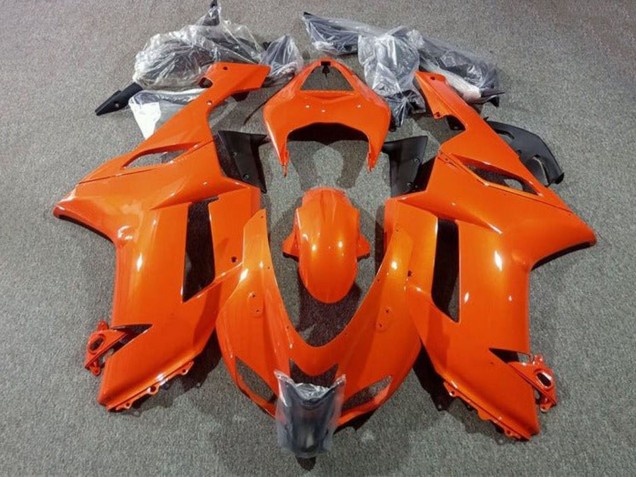 Rabatt Kawasaki ZX6R Abs Motorrad Verkleidungen 2007-2008 - Orange