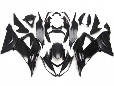 Rabatt Kawasaki ZX6R Motorrad Verkleidung Kit 2013-2018 - Glanzendes Schwarz Matt Schwarz