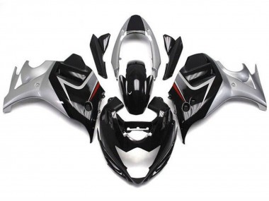 Rabatt Suzuki GSX650F Motorrad Verkleidung 2008-2013 - Glanzendes Schwarz Silber