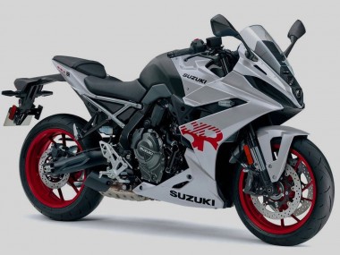 Rabatt Suzuki GSX8R Motorrad Verkleidung 2024-2025 - Silber Schwarz Rot