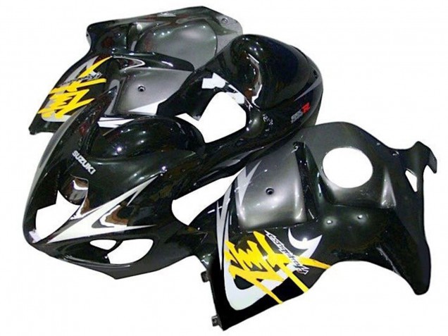 Rabatt Suzuki GSXR 1300 Hayabusa Motorrad Verkleidung 1996-2007 - Glanzendes Schwarz Silber Gelb