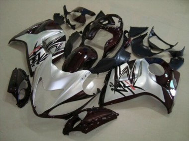 Rabatt Suzuki GSXR 1300 Hayabusa Motorrad Verkleidung 2008-2020 - Silber Schwarz