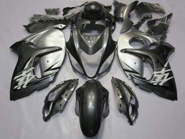 Rabatt Suzuki GSXR 1300 Hayabusa Motorrad Verkleidung 2008-2020 - Silber Grau