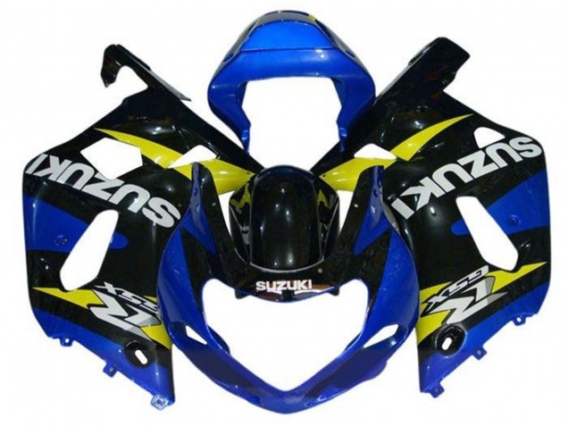 Rabatt Suzuki GSXR1000 Motorrad Verkleidung 2000-2002 - Blau Gelb Schwarz
