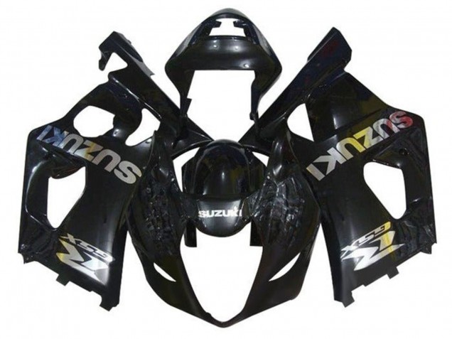 Rabatt Suzuki GSXR 1000 Motorrad Verkleidung 2003-2004 - Glanzendes Schwarz Chrome