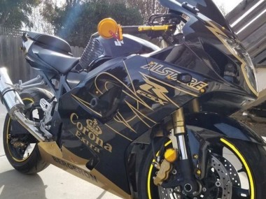 Rabatt Suzuki GSXR 1000 Motorrad Verkleidung 2003-2004 - Schwarzes Gold Corona