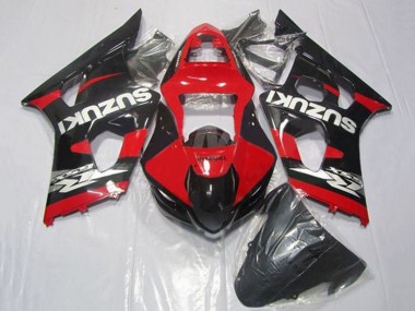 Rabatt Suzuki GSXR 1000 Motorrad Verkleidung 2003-2004 - Rot Schwarz Silber