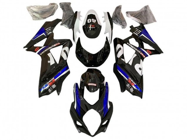 Rabatt Suzuki GSXR 1000 Motorrad Verkleidung 2005-2006 - Schwarz Blau Weiss Rot Yoshimura