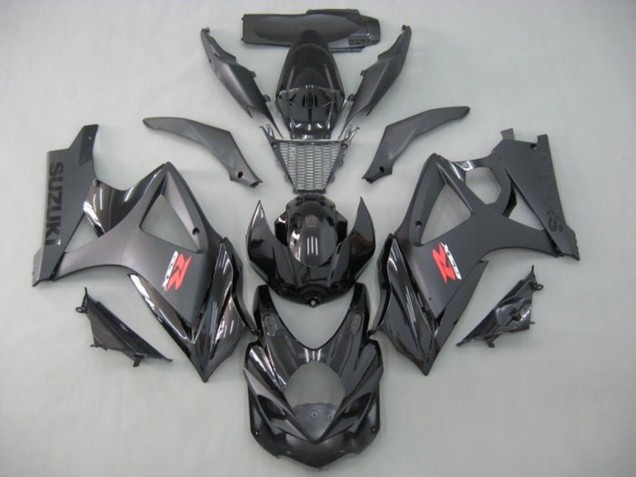 Rabatt Suzuki GSXR 1000 Motorrad Verkleidung 2005-2006 - Glanzendes Schwarz Matt Schwarz Rot Weiss