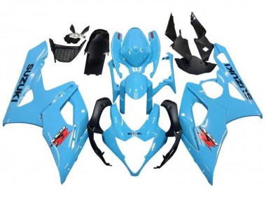 Rabatt Suzuki GSXR 1000 Motorrad Verkleidung 2005-2006 - Hellblau Schwarz Rot