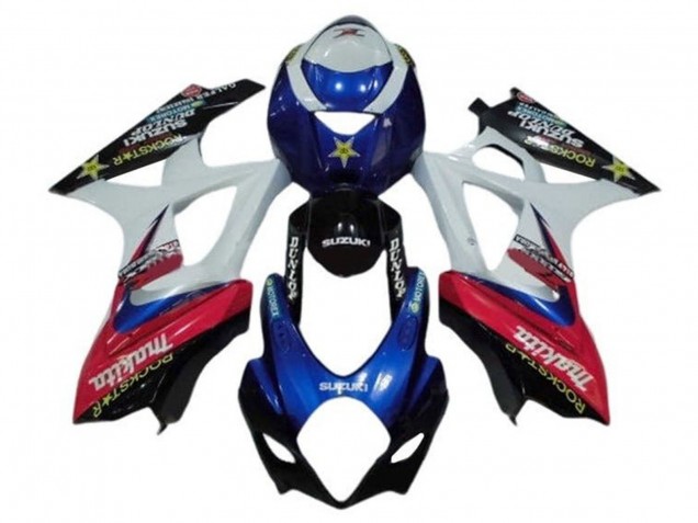 Rabatt Suzuki GSXR 1000 Motorrad Verkleidung 2005-2006 - Weiss Rot Blau Makita