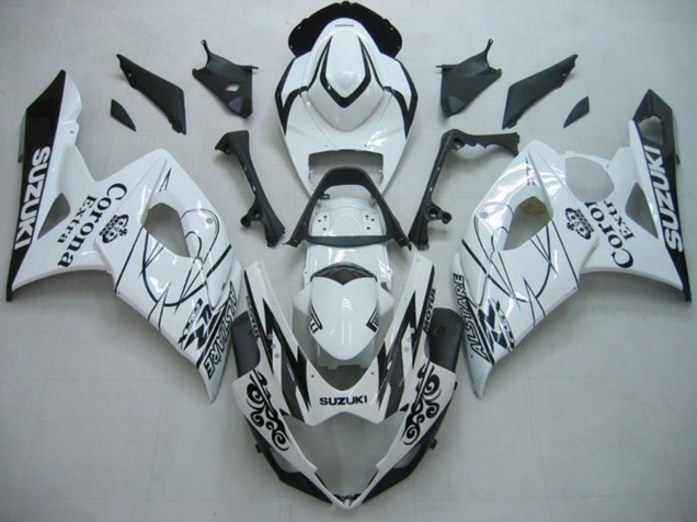 Rabatt Suzuki GSXR 1000 Motorrad Verkleidung 2005-2006 - Weiss Schwarz Alstare Corona